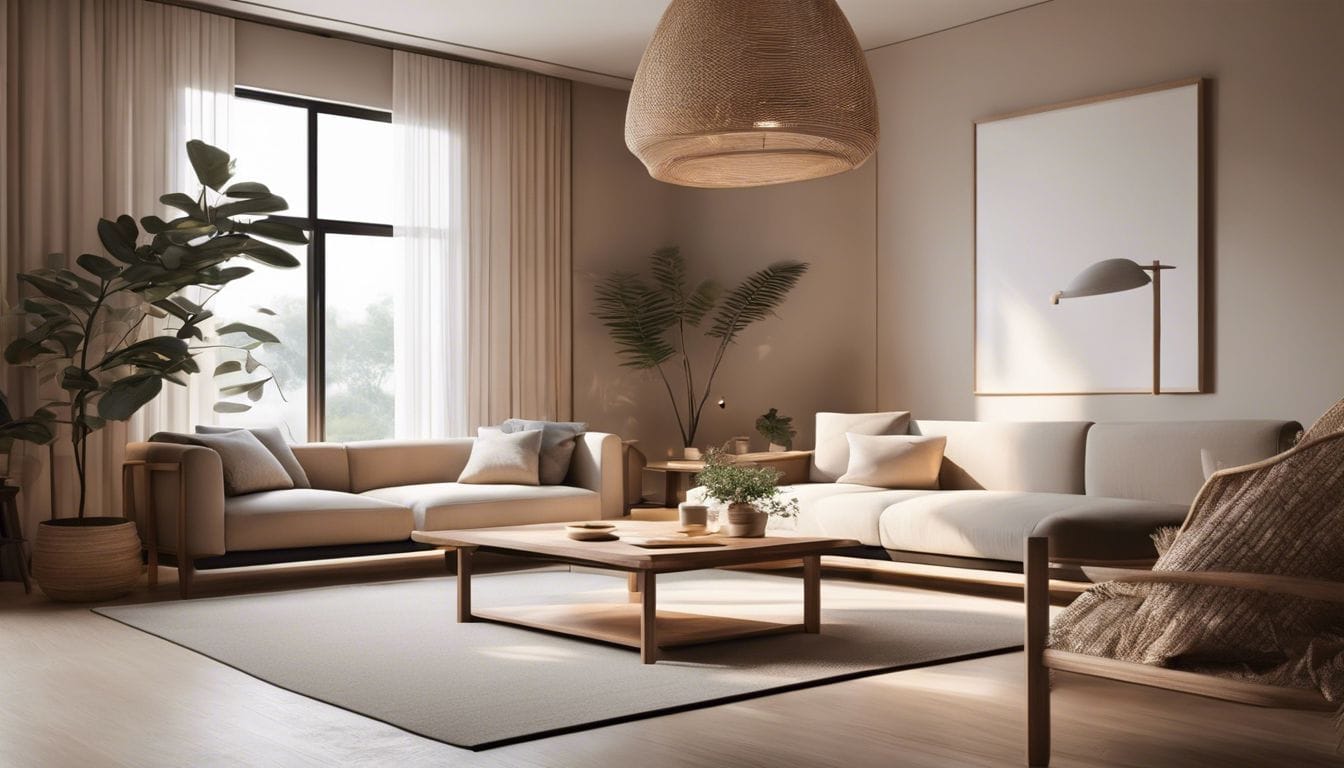 Japandi Woonkamer - sfeervolle woonkamer 11