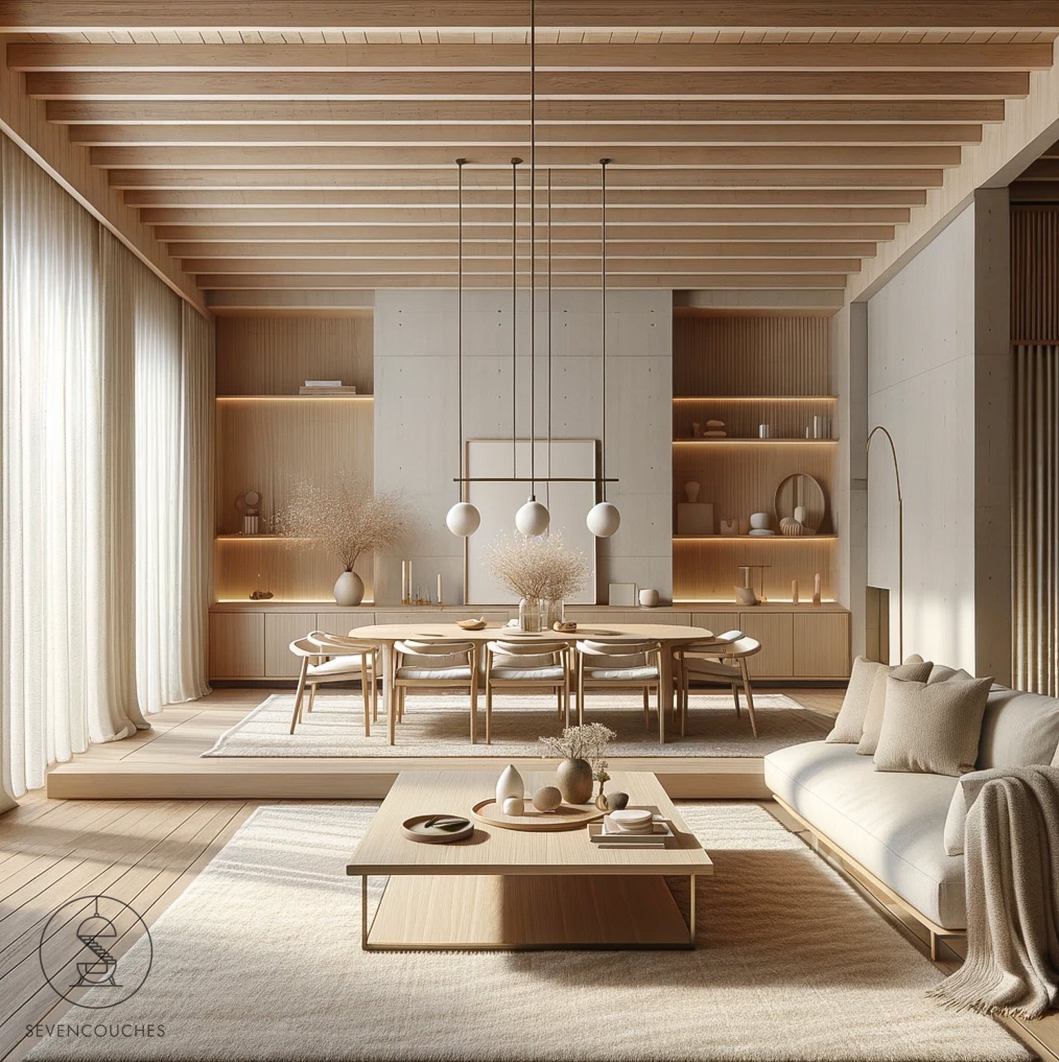 Japandi Woonkamer - sfeervolle woonkamer 13