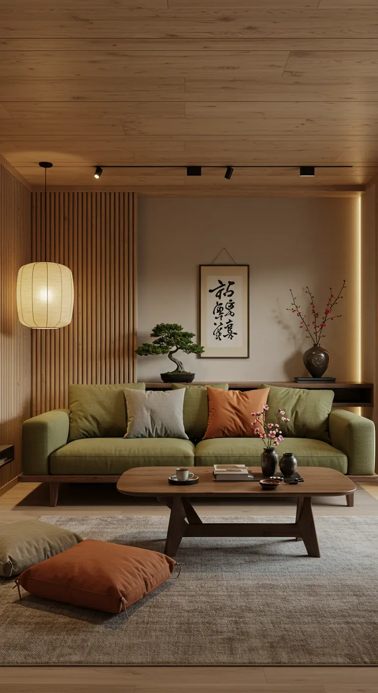 Japandi Woonkamer - sfeervolle woonkamer 6