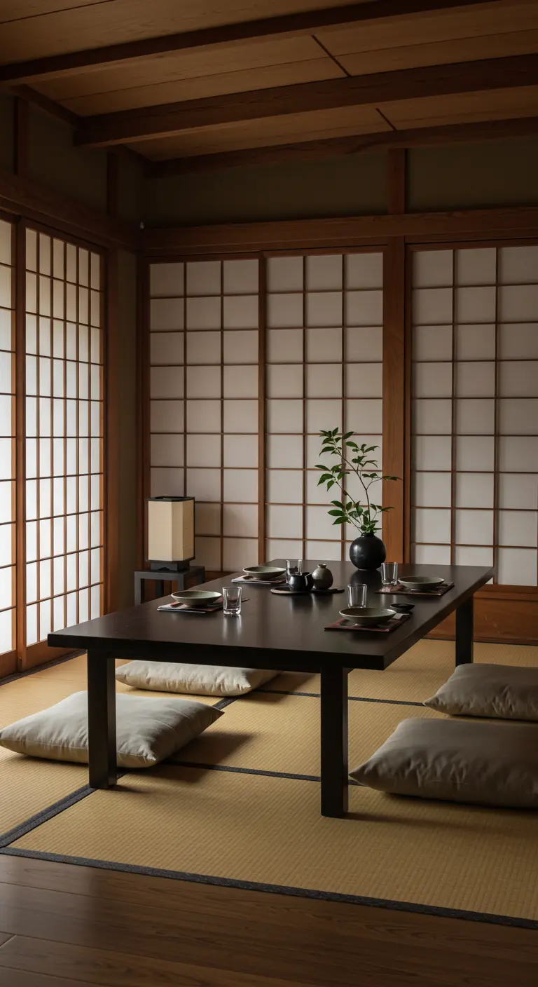 Japans Zen Eetkamer - sfeervolle eetkamer 6