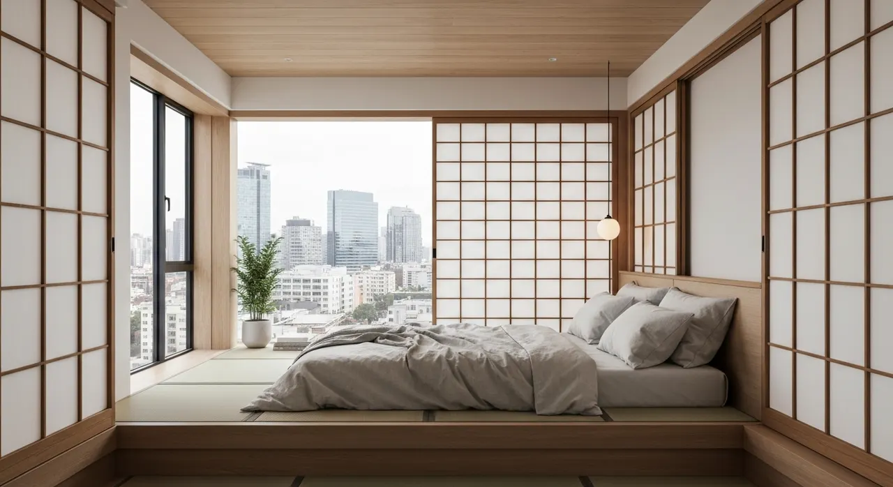 Japans Zen slaapkamer