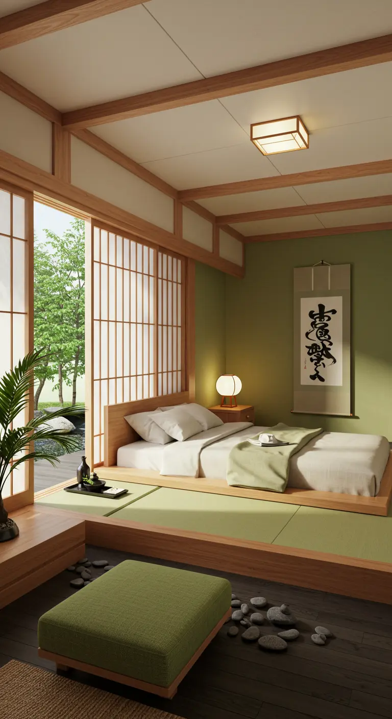 Japans Zen Slaapkamer - sfeervolle slaapkamer 5