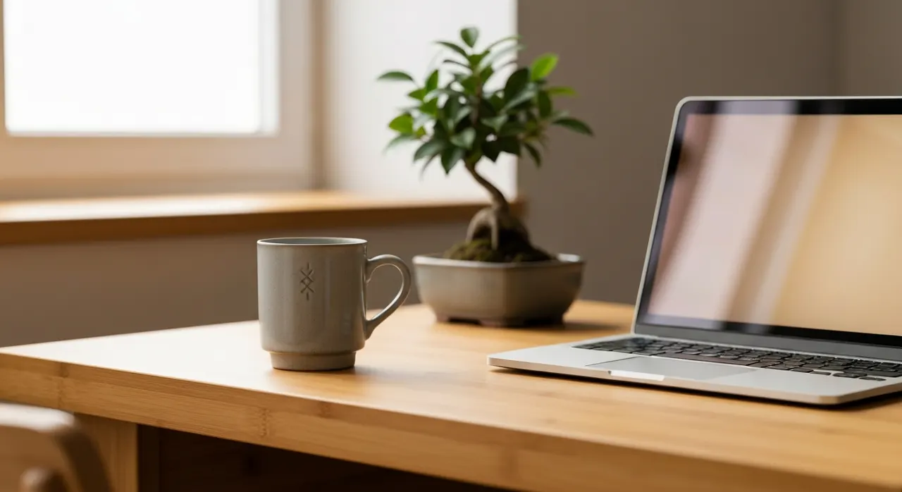 Japans Zen Werkkamer - detail van materialen en textuur