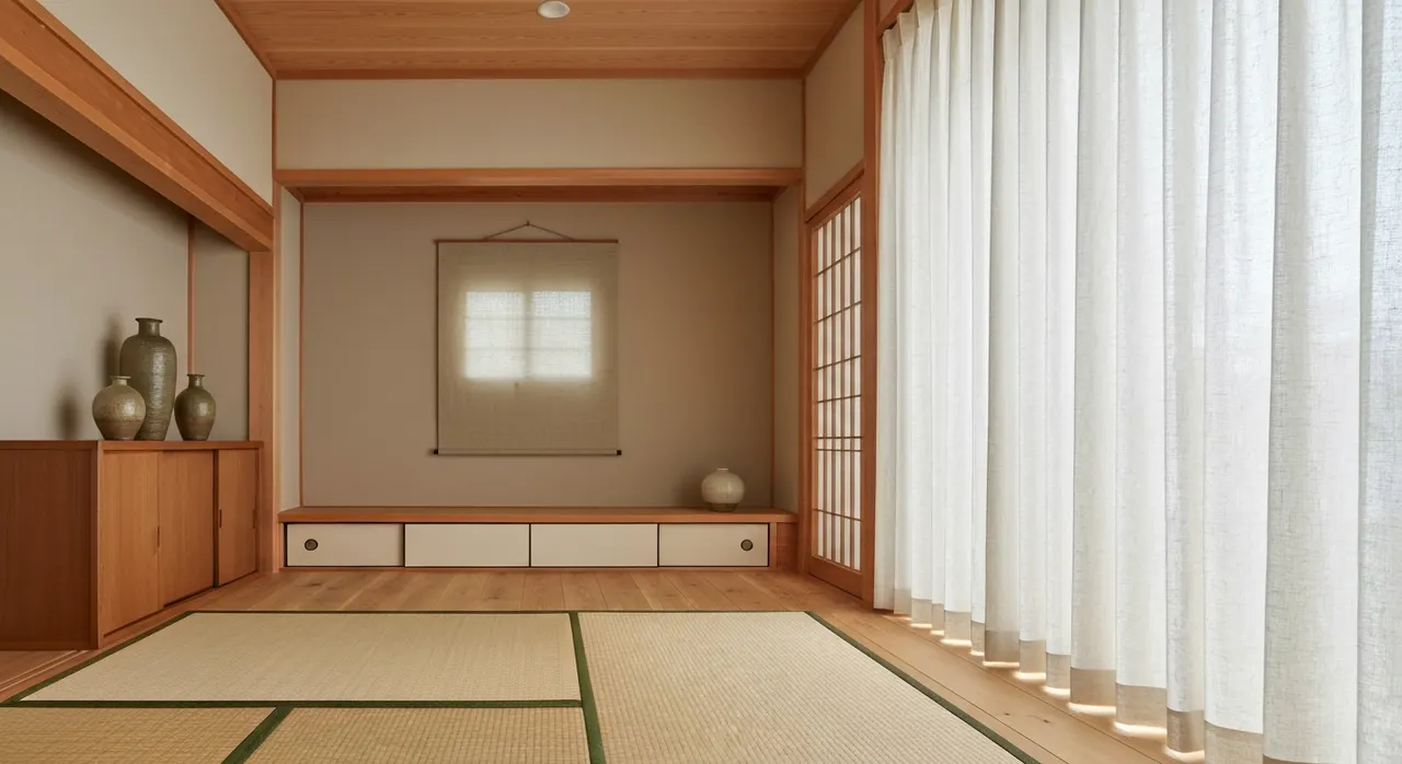 Japans Zen Werkkamer - kleurenpalet en sfeer