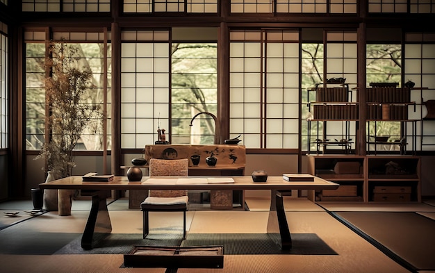 Japans Zen Werkkamer - sfeervolle werkkamer 6