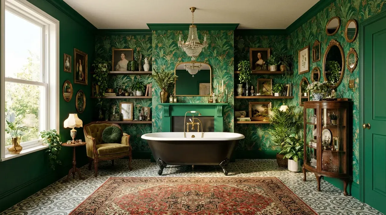 Maximalistisch badkamer