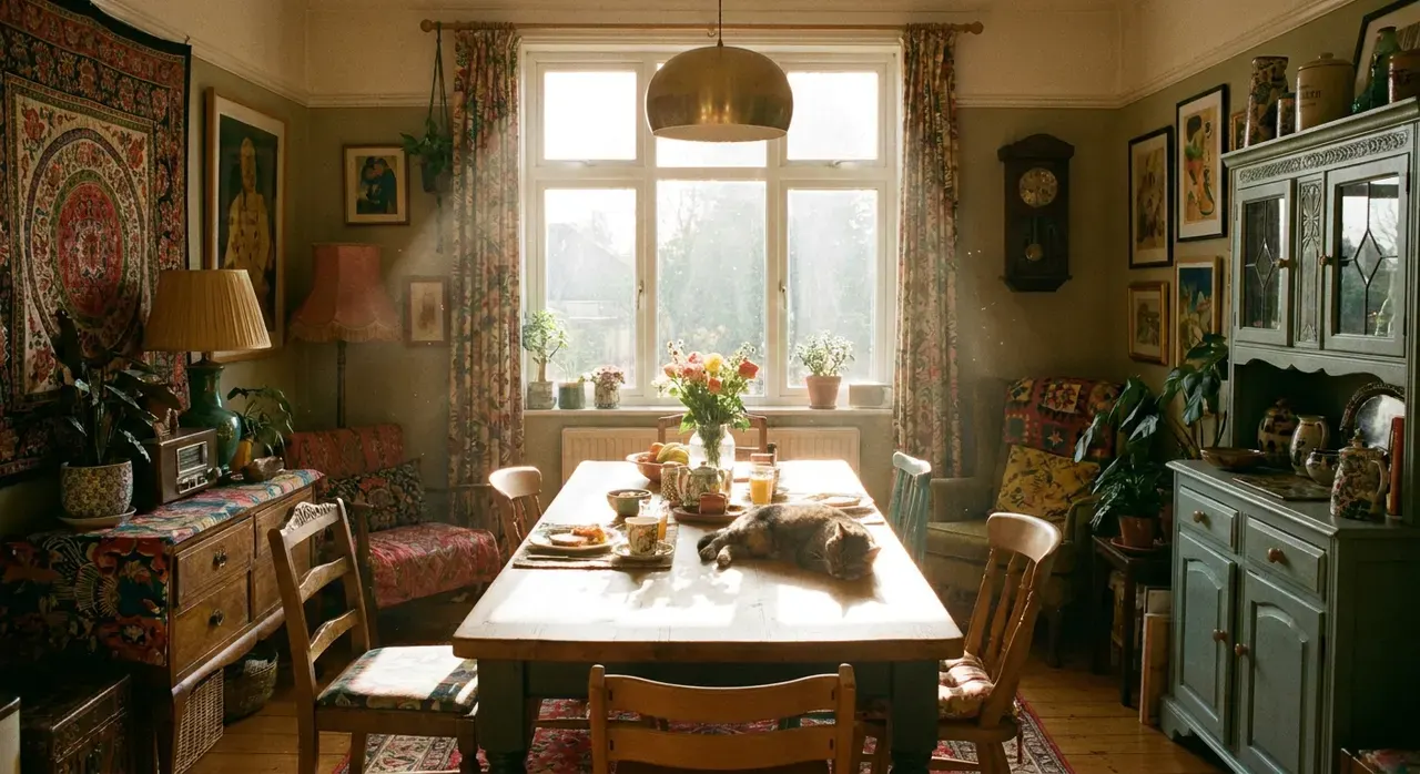 Maximalistisch Eetkamer - ochtendlicht