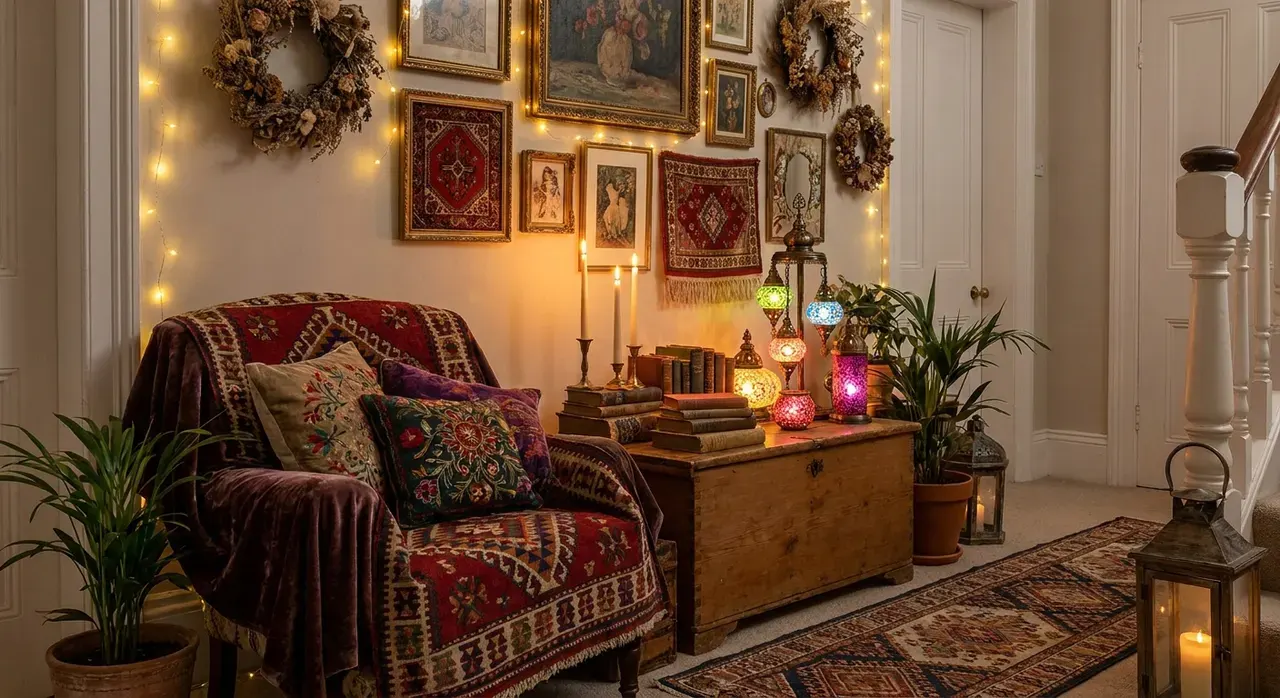 Maximalistisch Hal - sfeervol hoekje