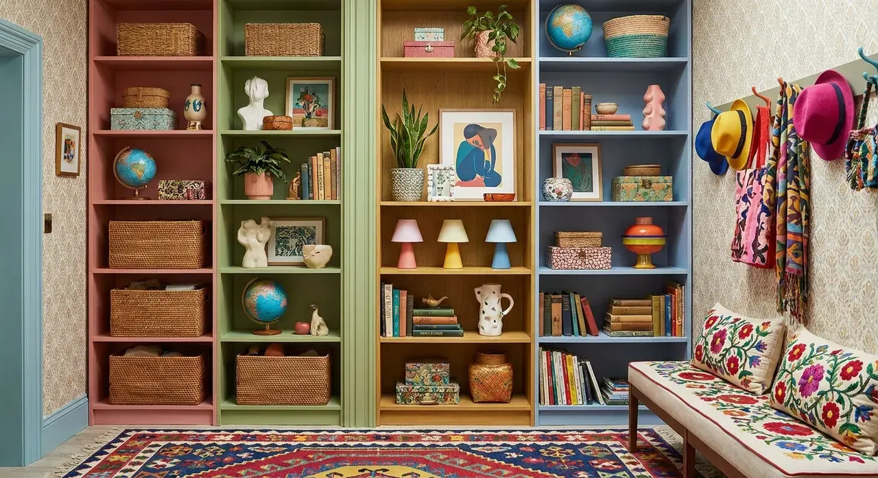 Maximalistisch Hal - rekken en opbergen