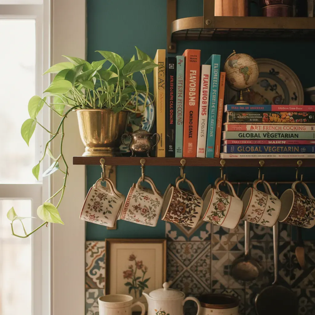 Maximalistisch Keuken - detail van materialen en textuur