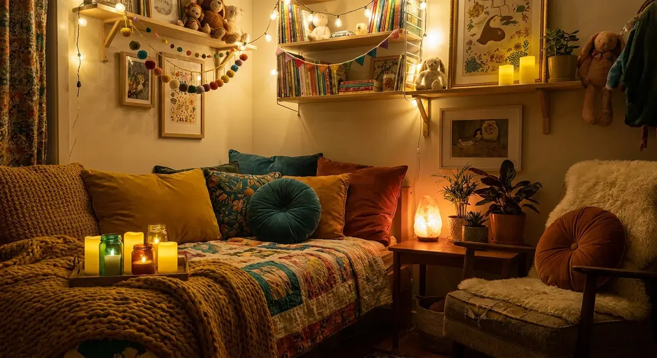 Maximalistisch Kinderkamer - sfeervol hoekje