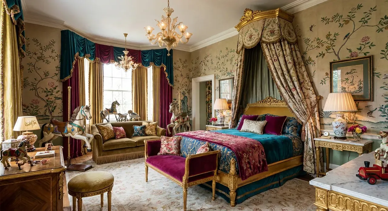 Maximalistisch Kinderkamer - luxe variant