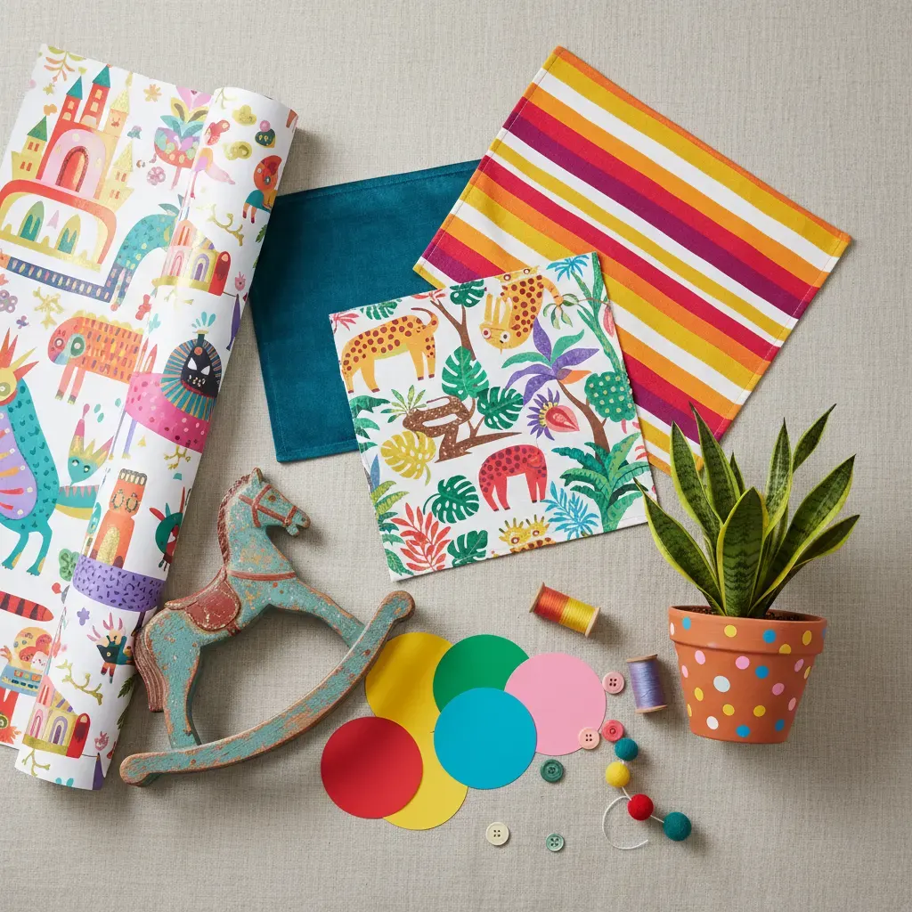 Maximalistisch Kinderkamer - inrichting en decoratie