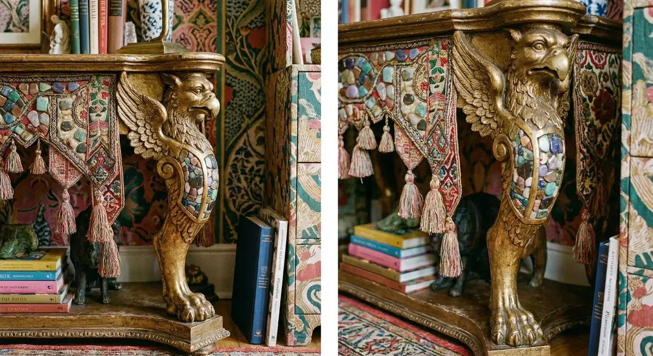 Maximalistisch Werkkamer - meubels en opstelling