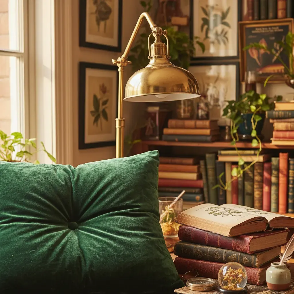 Maximalistisch Werkkamer - detail van materialen en textuur