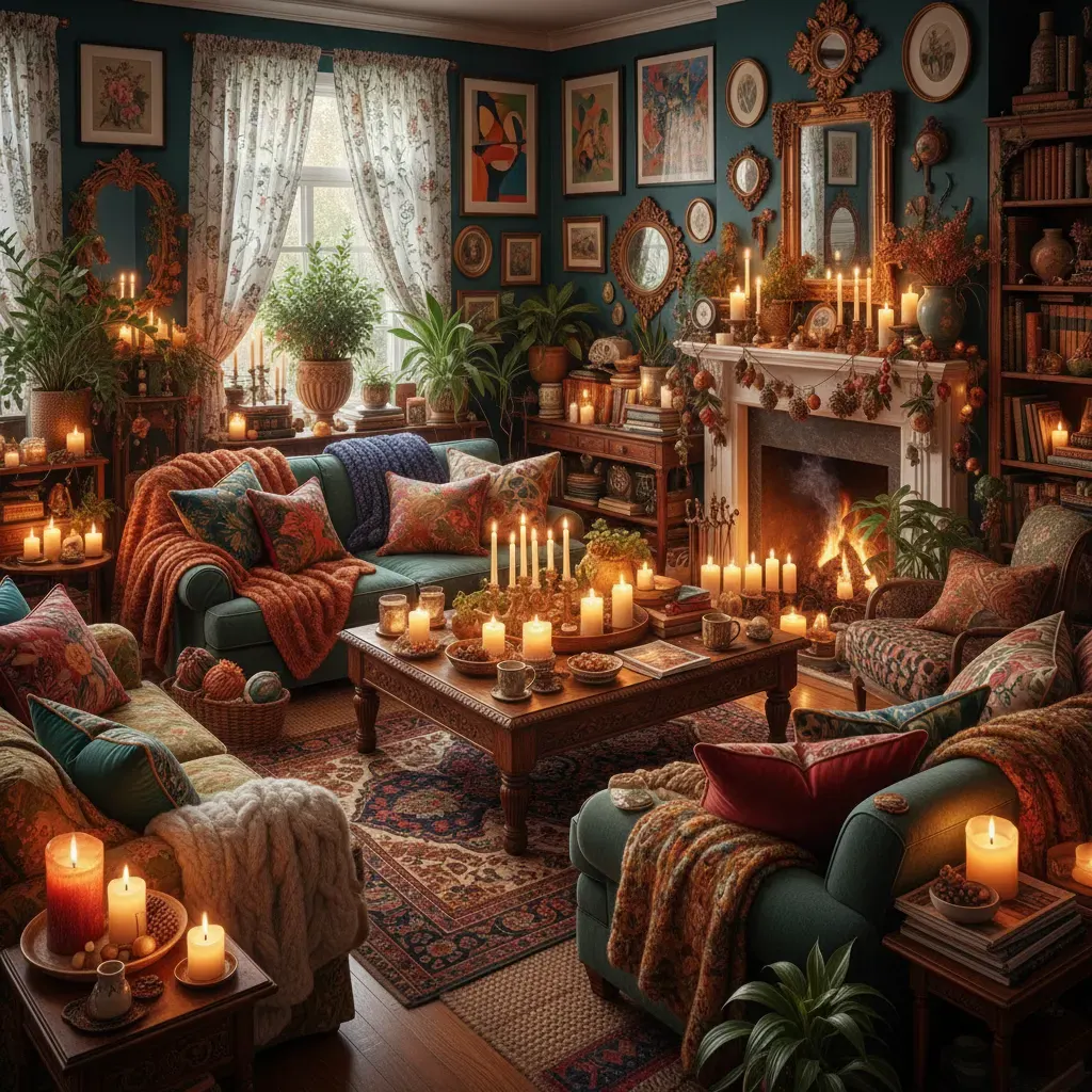 Maximalistisch Woonkamer - seizoensvariant