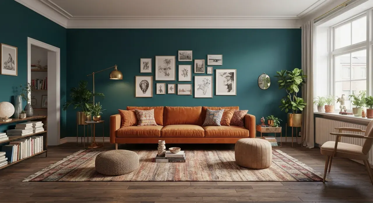 Maximalistisch woonkamer