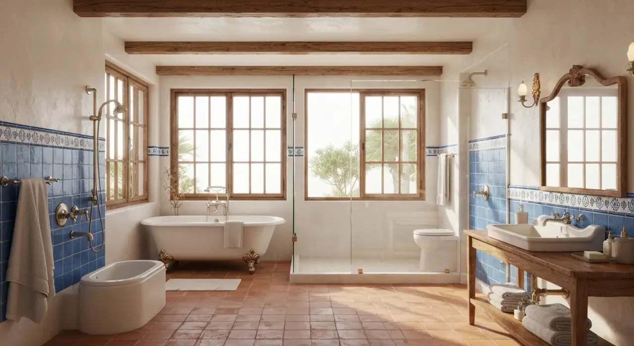 Mediterraans badkamer