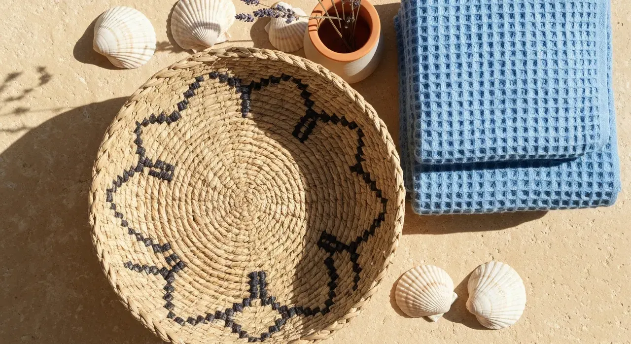 Mediterraans Badkamer - inrichting en decoratie