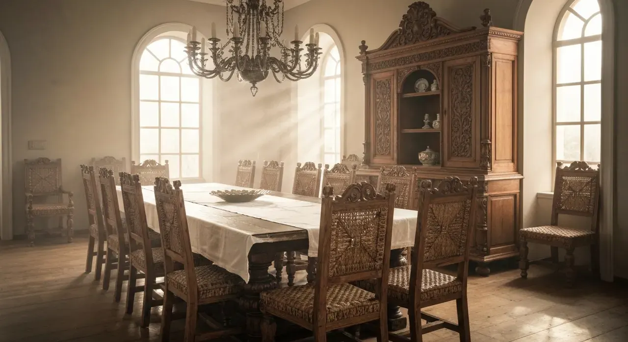 Mediterraans eetkamer