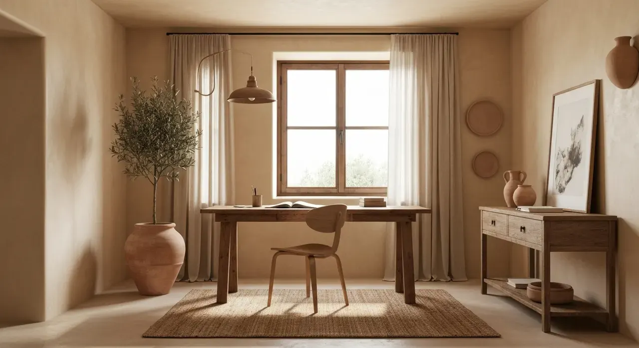 Mediterraans werkkamer