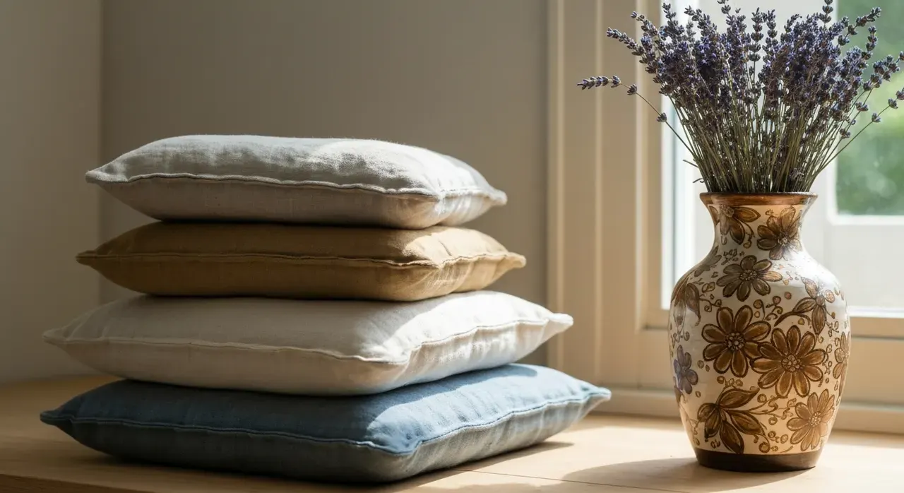 Mediterraans Woonkamer - detail van materialen en textuur