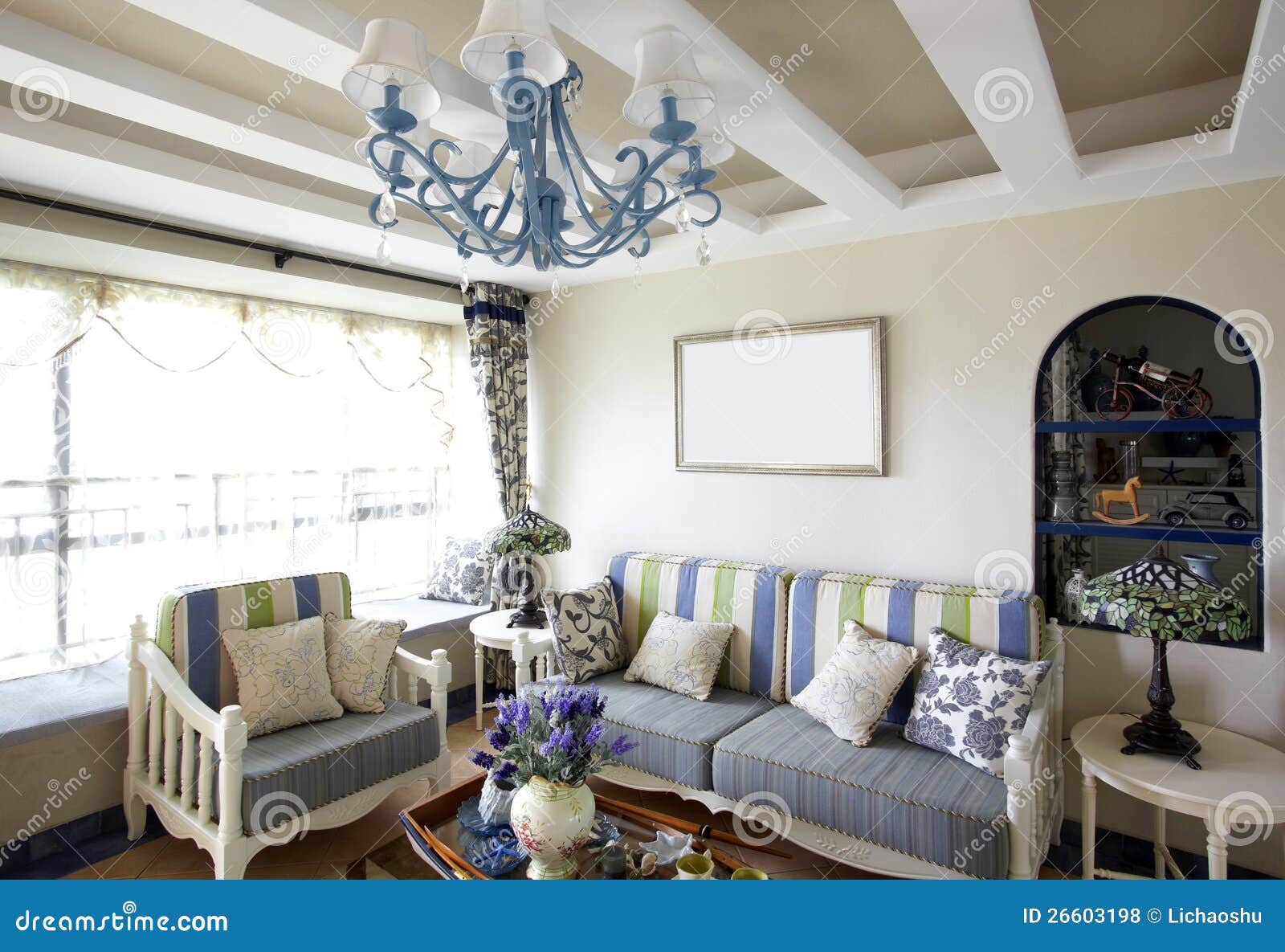 Mediterraans Woonkamer - sfeervolle woonkamer 5