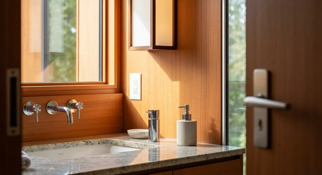 Midcentury Modern Badkamer - kleurenpalet en sfeer