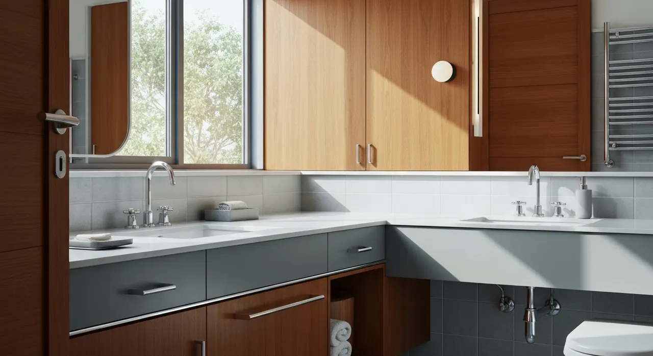 Midcentury Modern Badkamer - inrichting en decoratie