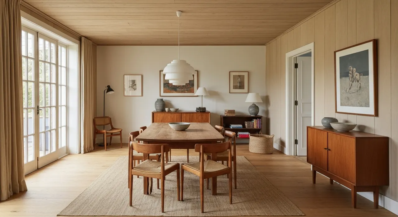 Midcentury Modern eetkamer