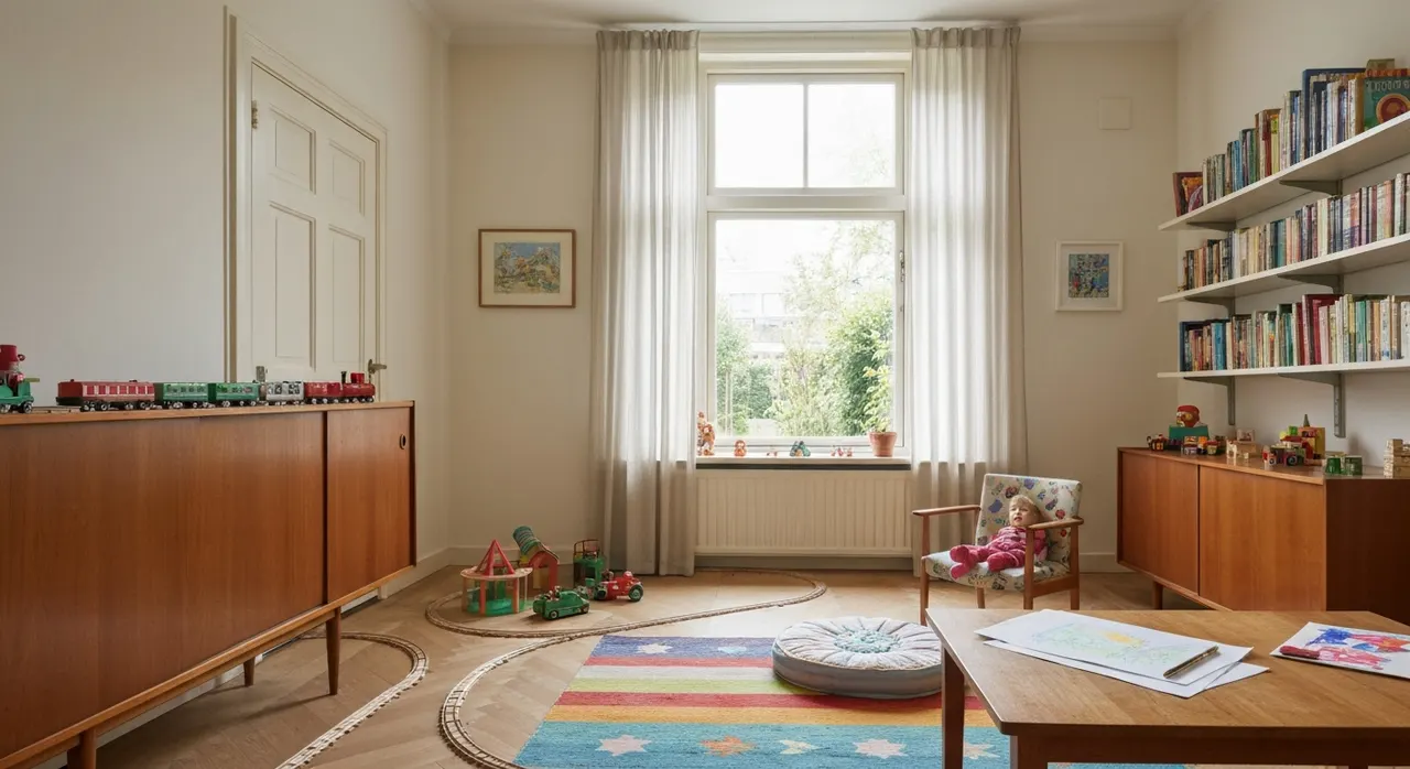 Midcentury Modern Kinderkamer - kleurenpalet en sfeer