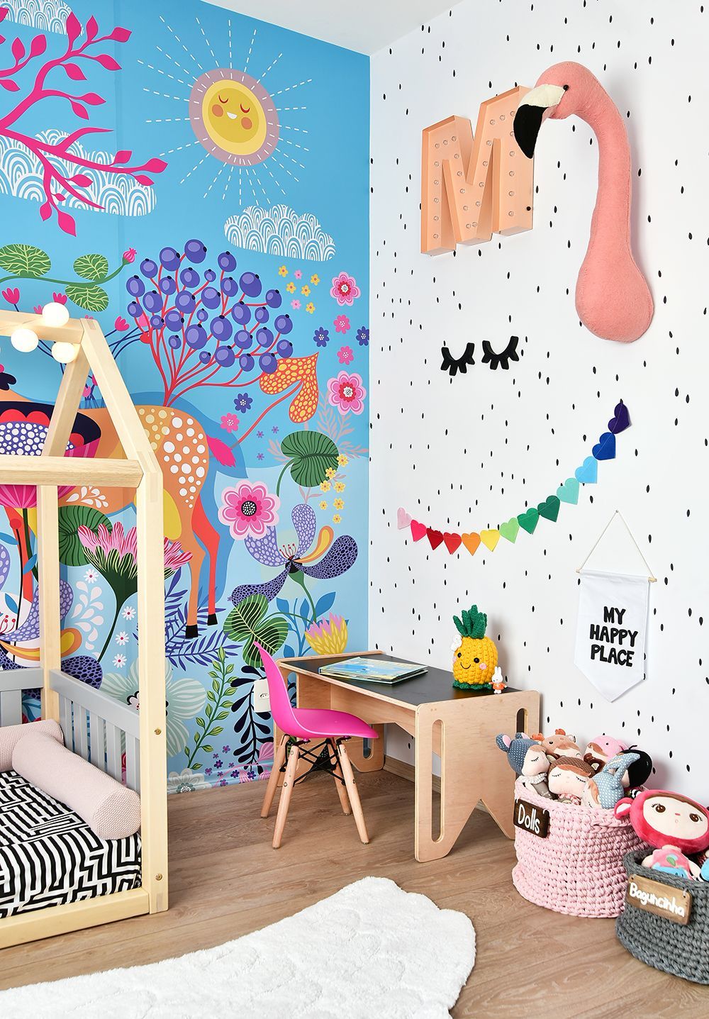 Midcentury Modern Kinderkamer - sfeervolle kinderkamer 1