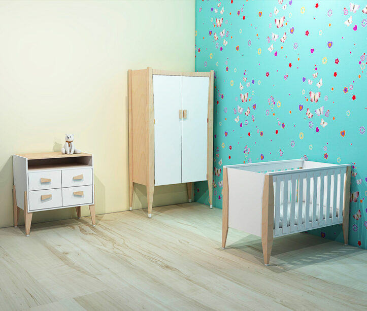 Midcentury Modern Kinderkamer - sfeervolle kinderkamer 16