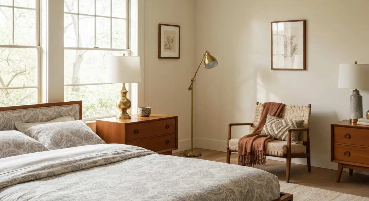 Midcentury Modern Slaapkamer - inrichting en decoratie