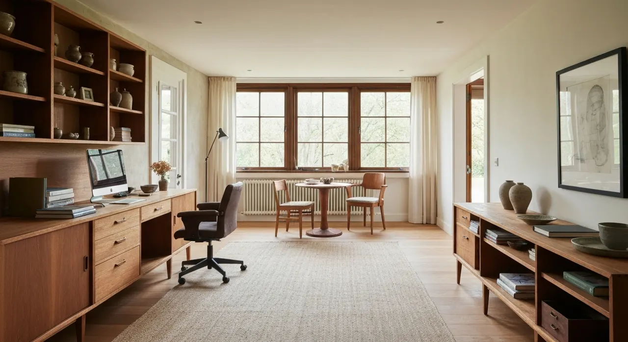 Midcentury Modern werkkamer