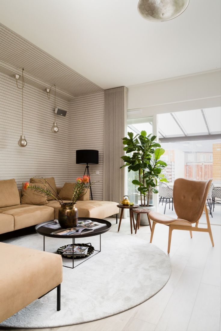 Midcentury Modern Woonkamer - sfeervolle woonkamer 18