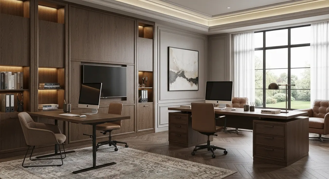 Modern Klassiek Werkkamer - kleurenpalet en sfeer