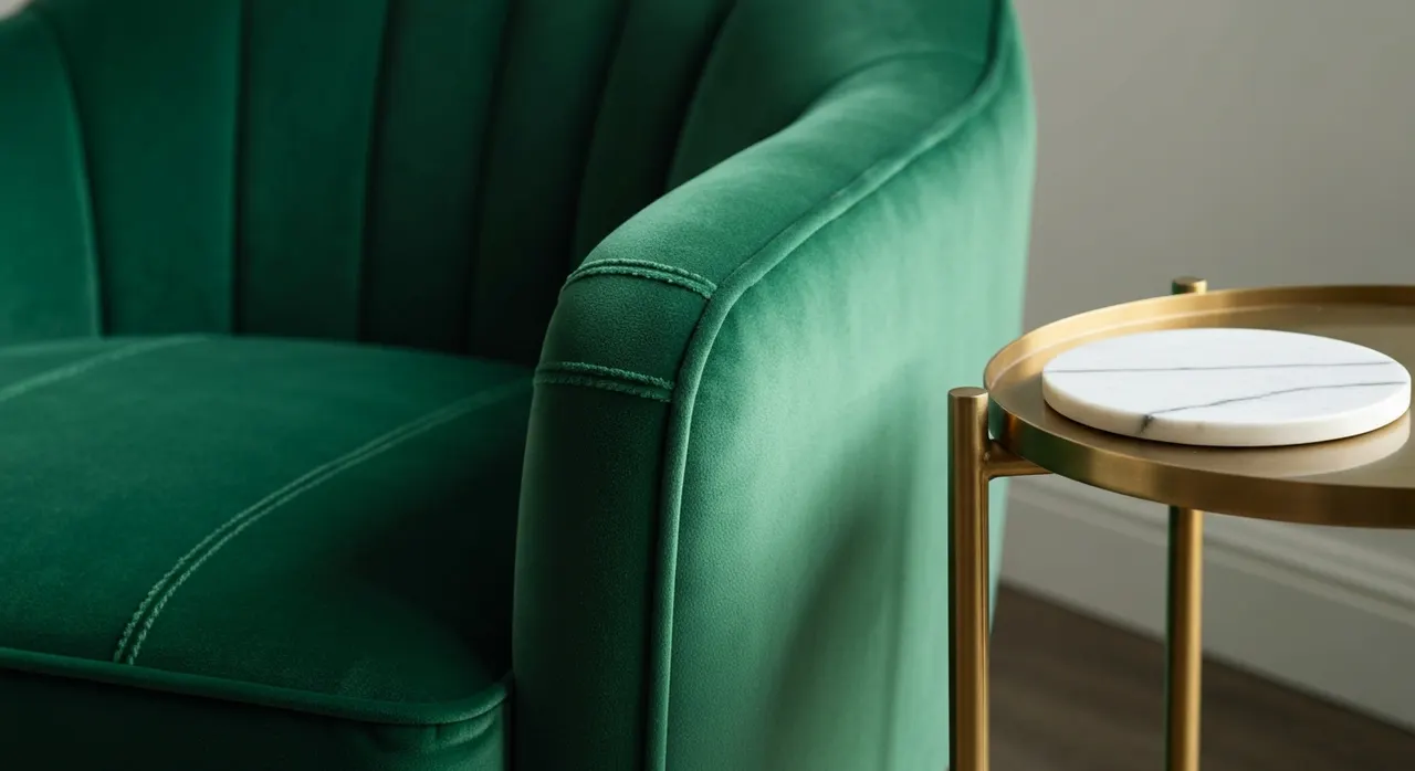 Modern Klassiek Woonkamer - detail van materialen en textuur