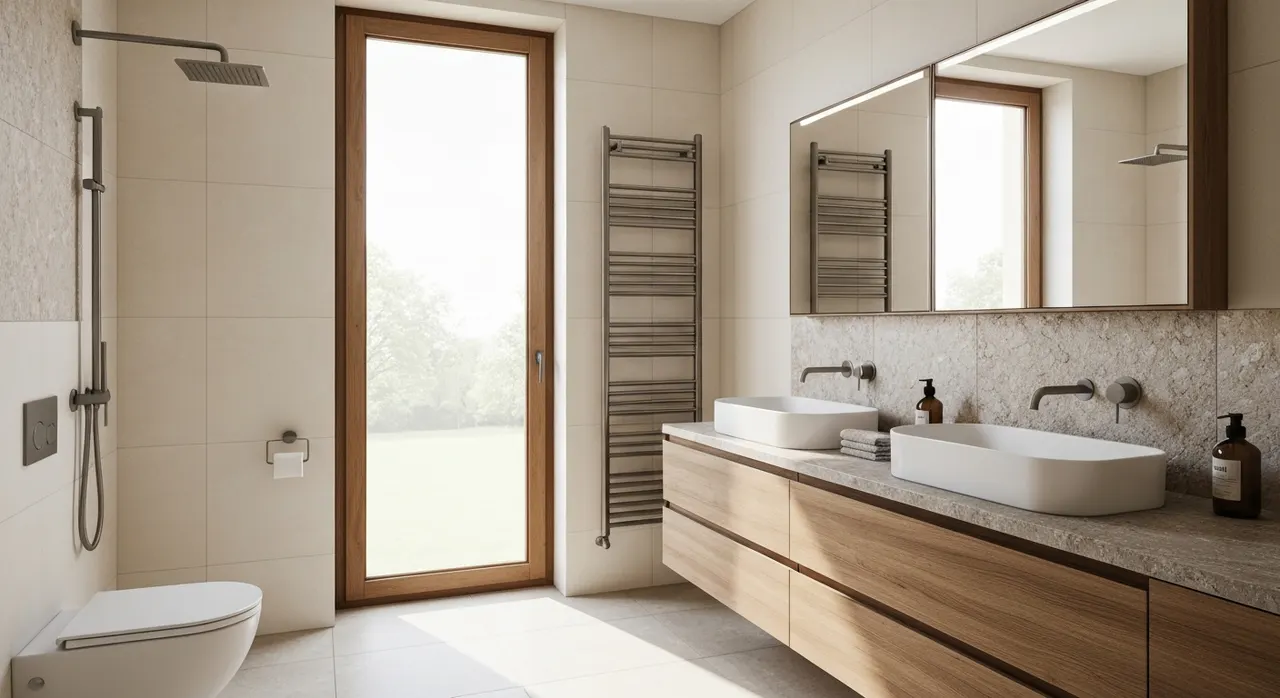 Modern Landelijk Badkamer - kleurenpalet en sfeer