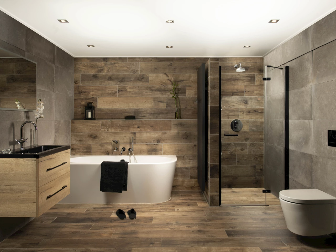 Modern Landelijk Badkamer - sfeervolle badkamer 9