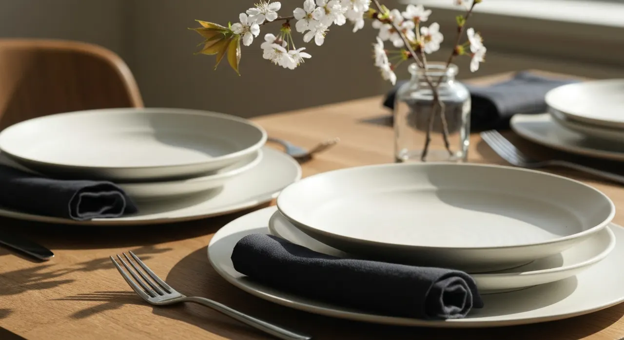 Modern Landelijk Eetkamer - detail van materialen en textuur