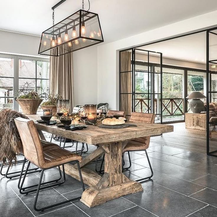 Modern Landelijk Eetkamer - sfeervolle eetkamer 10