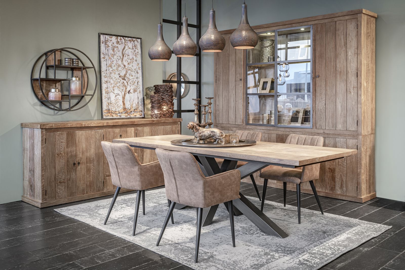 Modern Landelijk Eetkamer - sfeervolle eetkamer 2