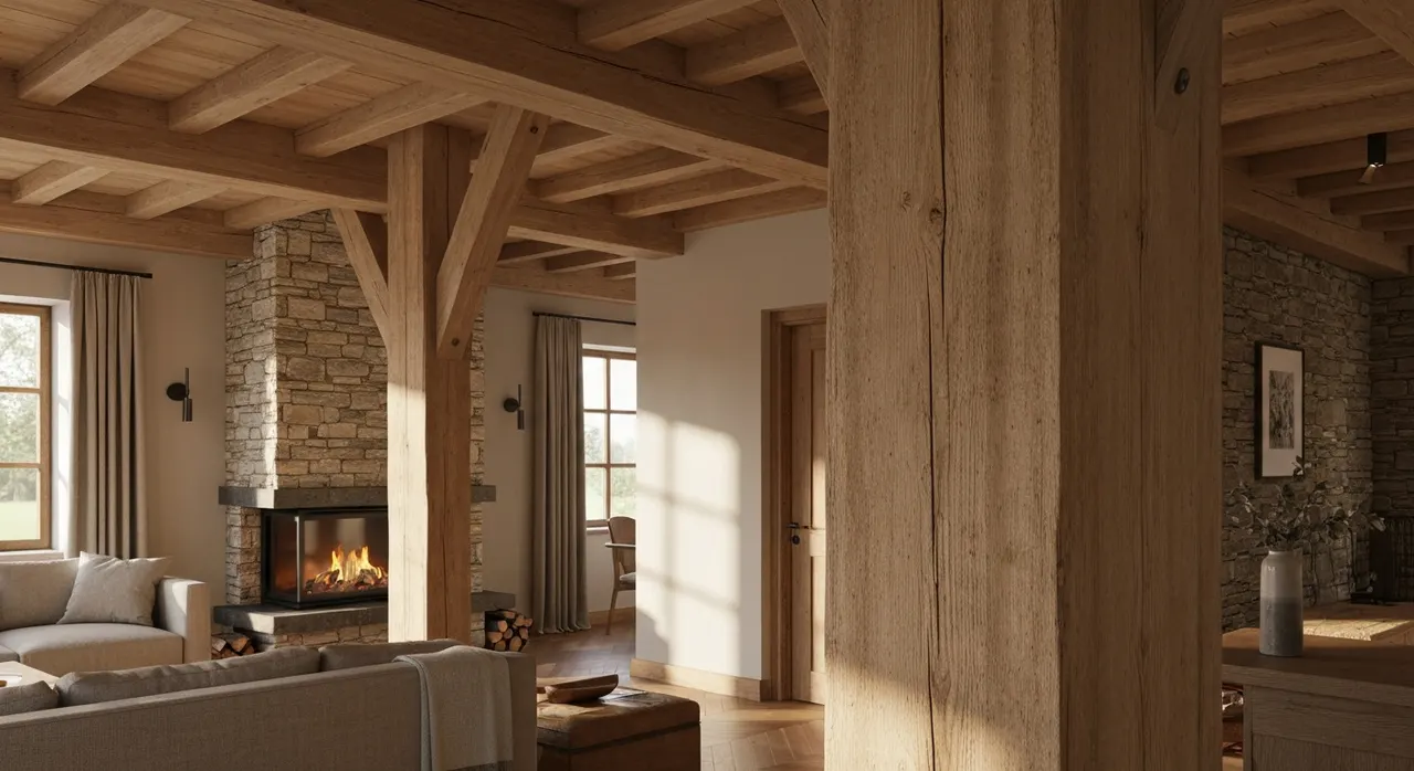 Modern Landelijk Hal - inrichting en decoratie