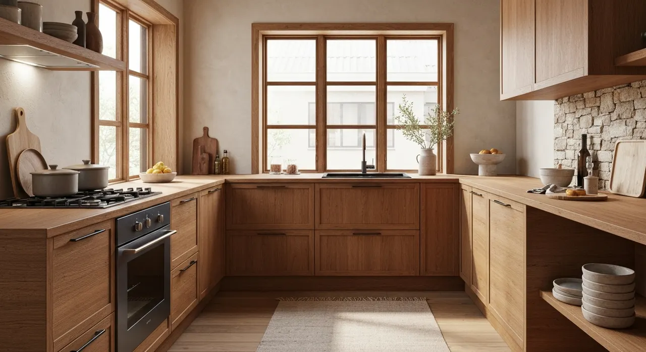 Modern Landelijk Keuken - detail van materialen en textuur