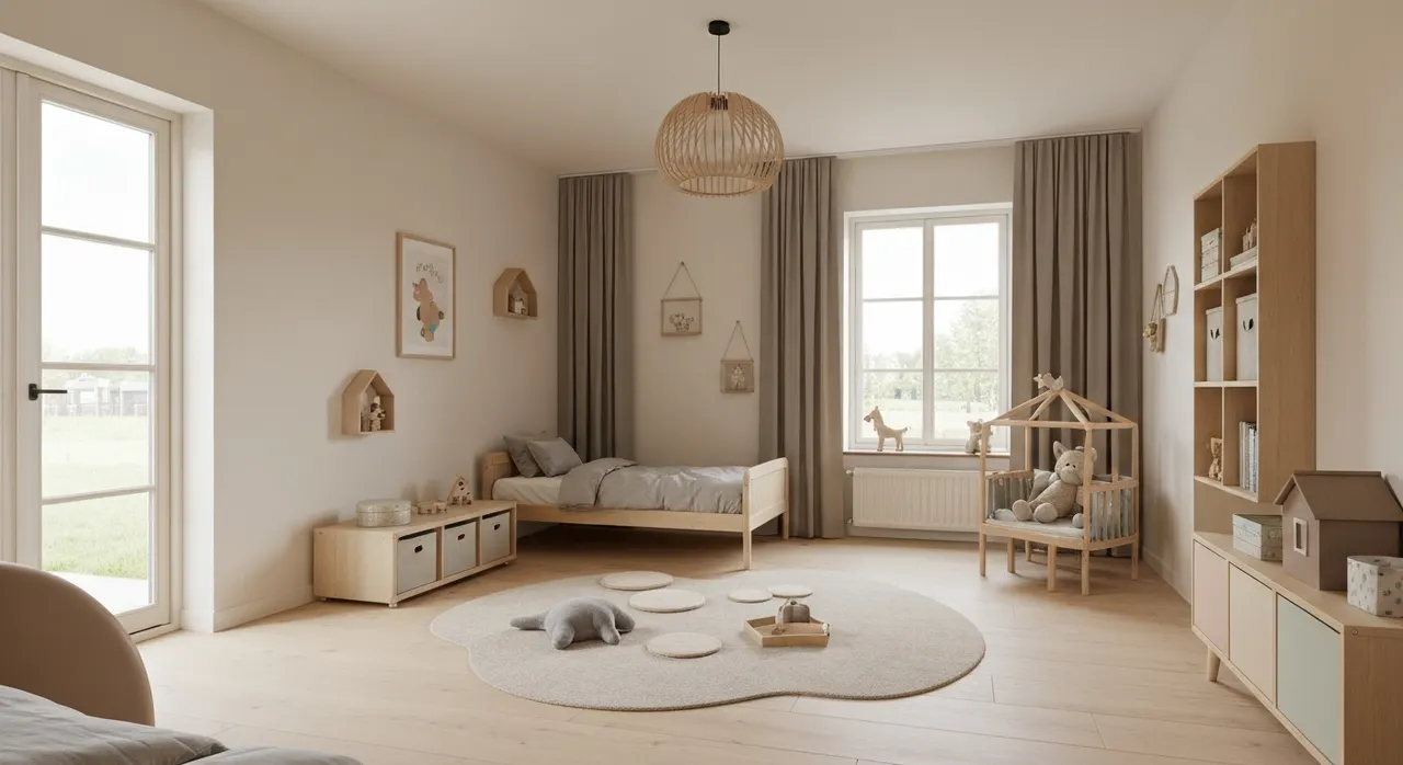 Modern Landelijk kinderkamer