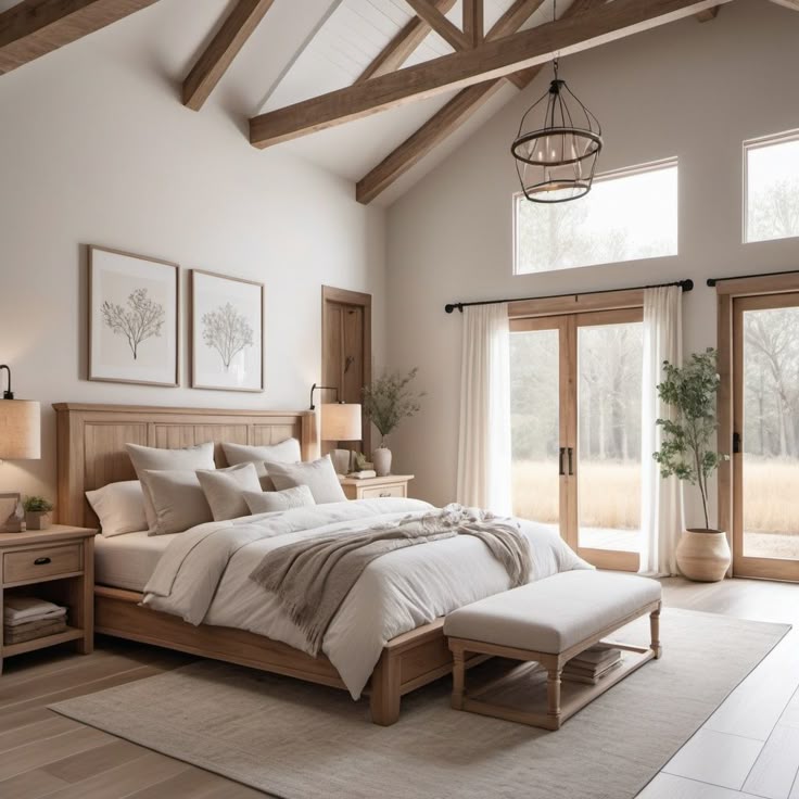 Modern Landelijk Slaapkamer - sfeervolle slaapkamer 5