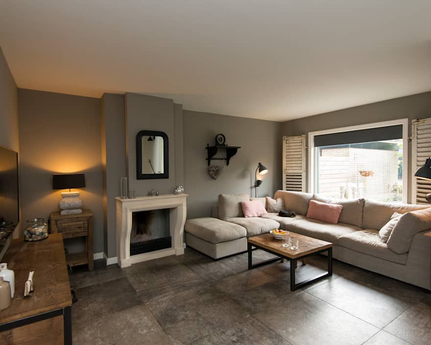 Modern Landelijk Woonkamer - sfeervolle woonkamer 14
