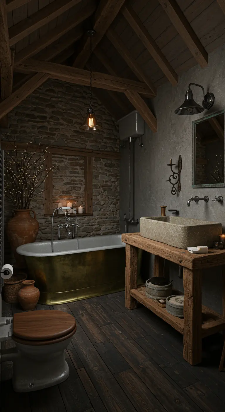 Moody Interieur Badkamer - sfeervolle badkamer 6