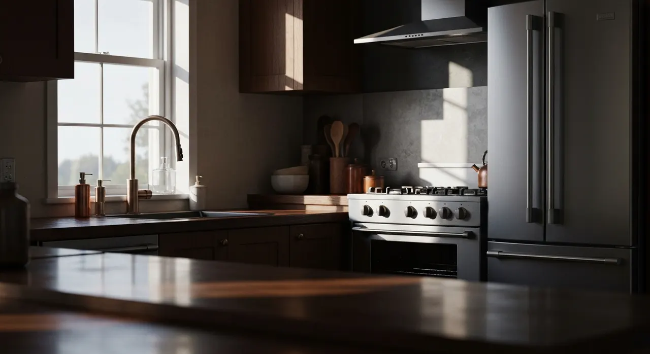 Moody Interieur Keuken - detail van materialen en textuur